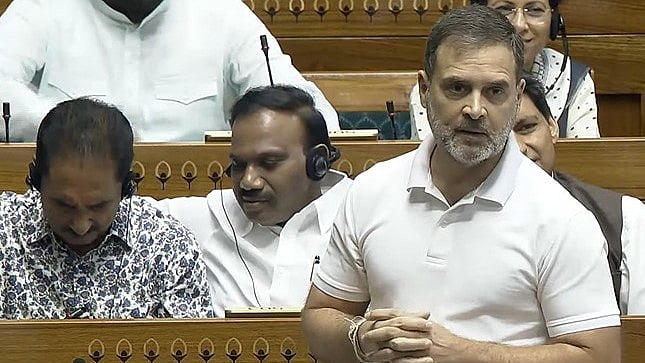 | Photo: Sansad TV : Rahul Gandhi in Lok Sabha
